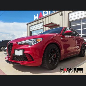  Alfa Romeo Stelvio Front Splitter - Carbon Fiber - Quadrifoglio